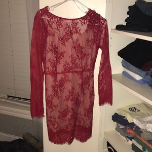 Jetset Diaries Backless Lace Bodycon Dress